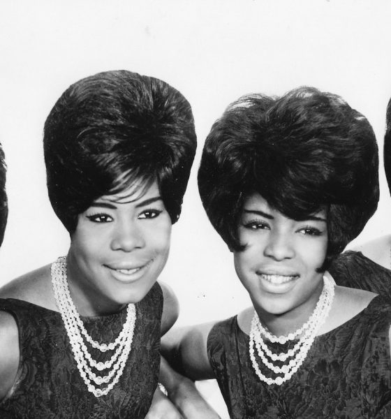 Katherine Anderson (far right) with her fellow Marvelettes, Wanda Young, Gladys Horton, and Georgeanna Tillman, in 1964. Photo: Gilles Petard/Redferns