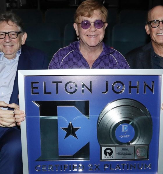 Sir Lucian Grainge, Elton John, and Bruce Resnikoff - Photo: Matthew Baron