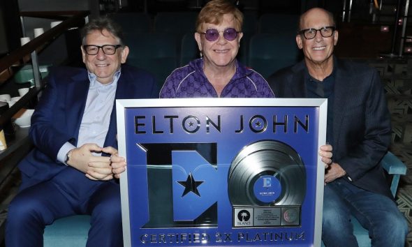 Sir Lucian Grainge, Elton John, and Bruce Resnikoff - Photo: Matthew Baron