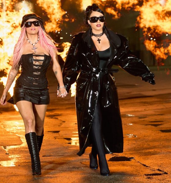 Kali Uchis and Karol G, ‘Labios Mordidos’ Video Still - Photo: Amaury Nessaibia (Courtesy of Sacks and Co.)
